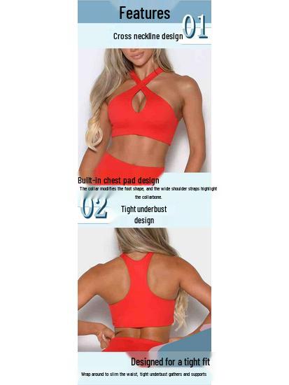 High-End Cross-Border Sports Bra: Sexy Halter, Yoga, Running, Fitness Vest