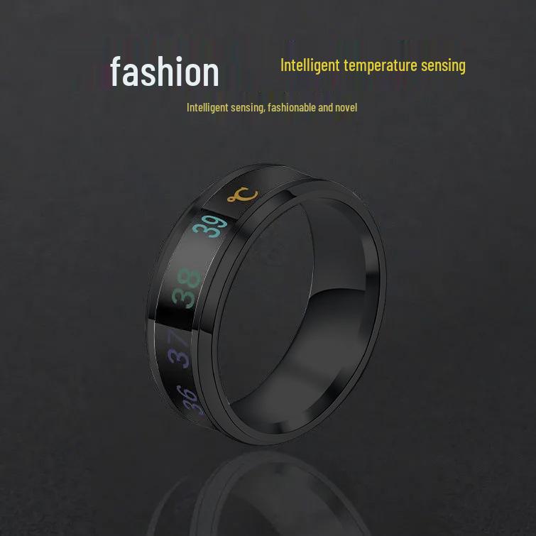 

Кольцо из титановой стали с термочувствительным покрытием в корейском стиле для мужчин - Модное и универсальное. Size 9, 59.5mm