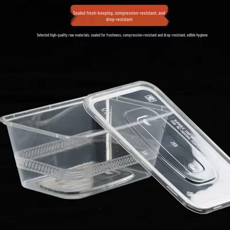 

Disposable Rectangular Food Containers with Lids