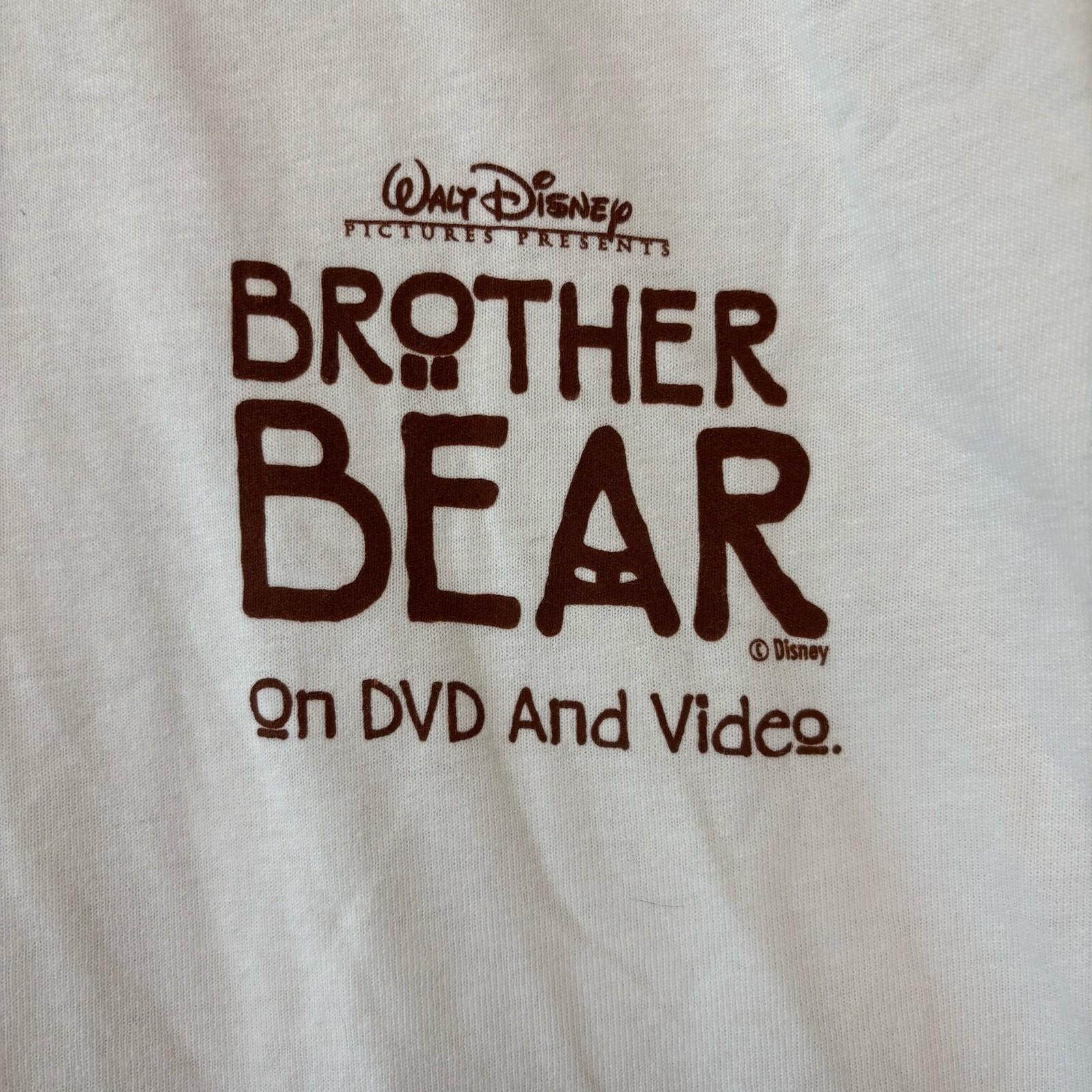 Vintage Disney Brother Bear Promotional Shirt Hanes Heavyweight L White Tee XXXL