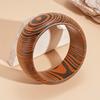 Minority Design Wood Wide Bangle Europe American Style Retro  Hand Ring  Gift