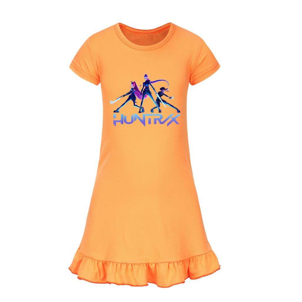 4999 Kids Girls Mira Zoey Rumi Printed Ruffle Short Sleeves Casual Dress