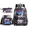 Demon Hunter Girl Group Backpack Kpop Backpack Digital Color Printing Boys And Girls School Bag Shoulder Bag Three-Piece Set