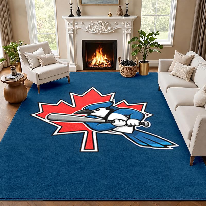 Blue Jays Academy Carpet Door Mat for Living Room or Bedroom Protective Mat Under Chair Office Decoration Christmas Gift Birthday Present