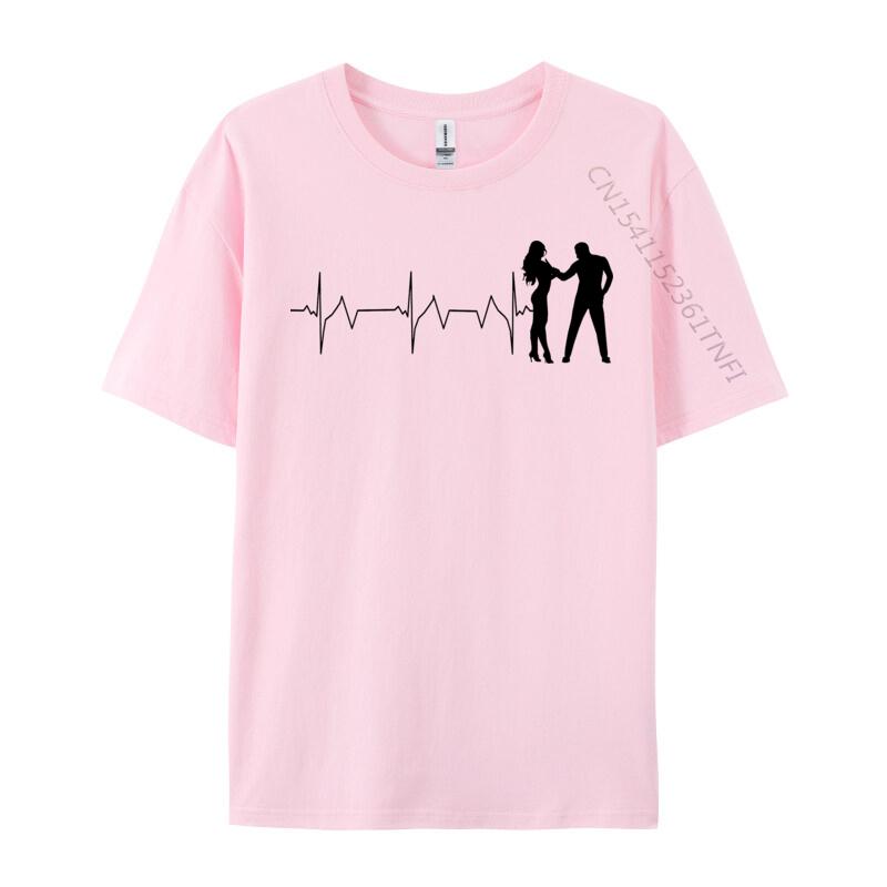 Heart Beat Tshirts For Unisex Custom Thanksgiving Day Tops T Shirt Family Clothing Shirt Round Neck Pure Cotton