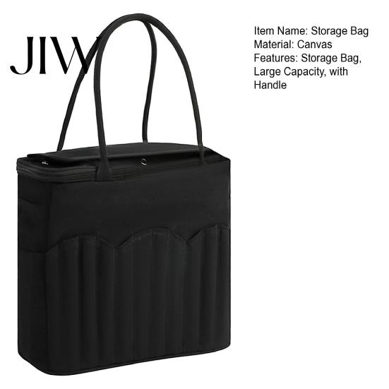 Portable Sewing Kit Holder Canvas Knitting Bag, with Multiple Pockets And Yarn Holes, Storage Organizer for Large Capacity Crochet Organizer,