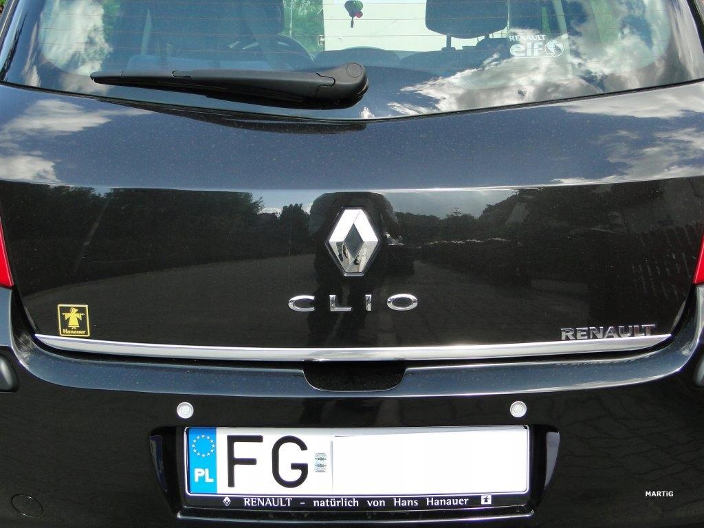 Renault CLIO III Chrome Trim On the Tailgate