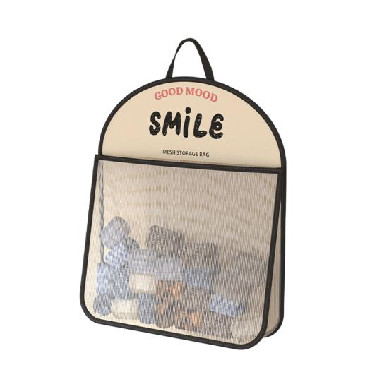 Mesh Wardrobe Organizer Large Capacity Storage Net with Hook Breathable Hanging Storage Pouch for Socks Underwear Dormitories Travel Use