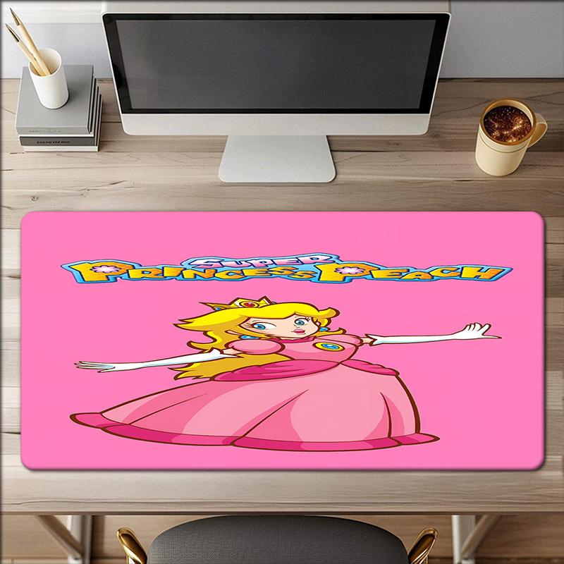 Princess Peach Theme Mouse Pad, Non Slip Rubber Base, Multifunctional Office & Home Decor, Perfect for Workspace Personalization.