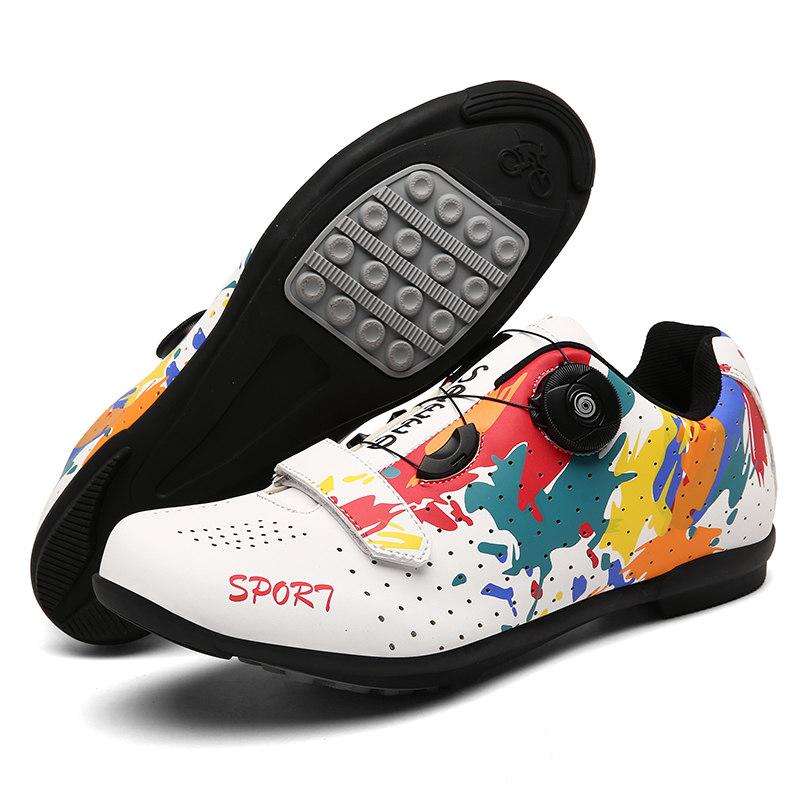 Hot Professional Athletic Bicycle Shoes Men Cycling Sneakers Outdoor Sport Rubber Self-Locking Road Bike Shoes Men sapatilha mtb