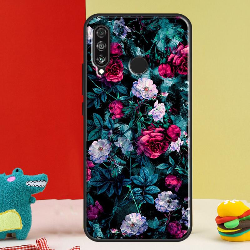 

Red Rose Flower For Huawei Nova 12s 12i 11i 8i 9 10 SE Y91 Y90 Y60 Y70 Y72 Y61 P20 P40 P30 Lite P60 Pro Case Huawei P20 Lite