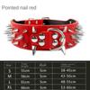 Wide Luxurious Leather Dog Collar Sharp Spike Studded Dog Collars for Rottweiler Pitbull Large X-Large Training Dogs