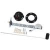 Universal 2" 52mm Fuel Level Gauge Car Vehicle Meter with Fuel Float Sensor White LED Light Black Shell Automotive Gauges 12V
