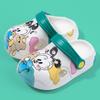 Babu Dou Kids' Cartoon Summer Slippers - Soft Sole, Non-Slip, Closed-Toe for Boys & Girls