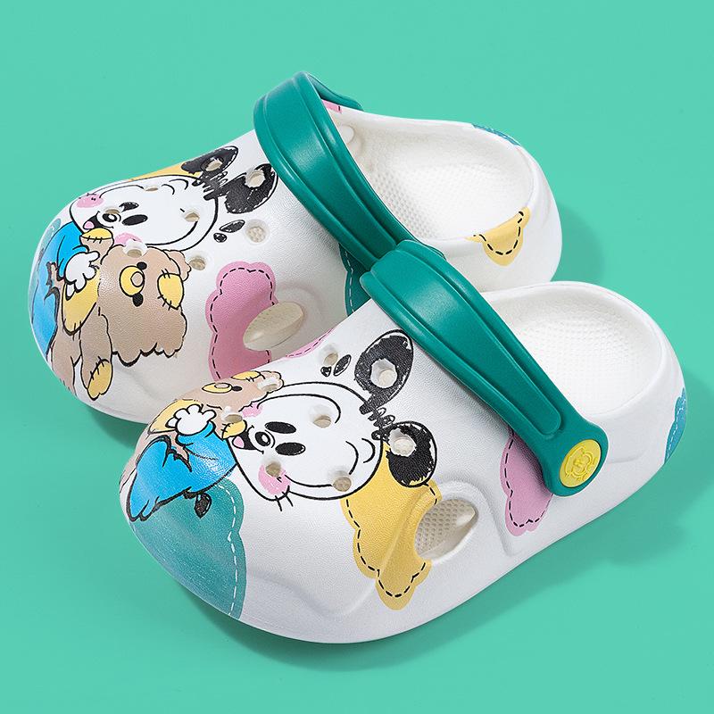 Babu Dou Kids  Cartoon Summer Slippers - Soft Sole, Non-Slip, Closed-Toe for Boys & Girls 140 - 14cm