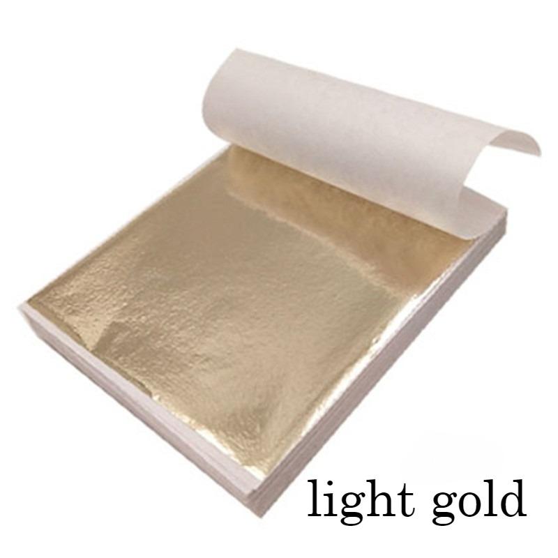 High Quality Gold/silver Foil Paper 9 * 9CM, Color, Buddha Statue Hotel Decoration Supplies, Furniture DIY Crafts Gold Foil Paper, Nail Art Supplies