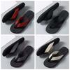 1 Paar Sandalen Weiche Hohe Elastizität Flip-Flops TPR Anti-Rutsch Flacher Boden Hausschuhe Verdickte Elastizität Strand Flip-Flops Pool