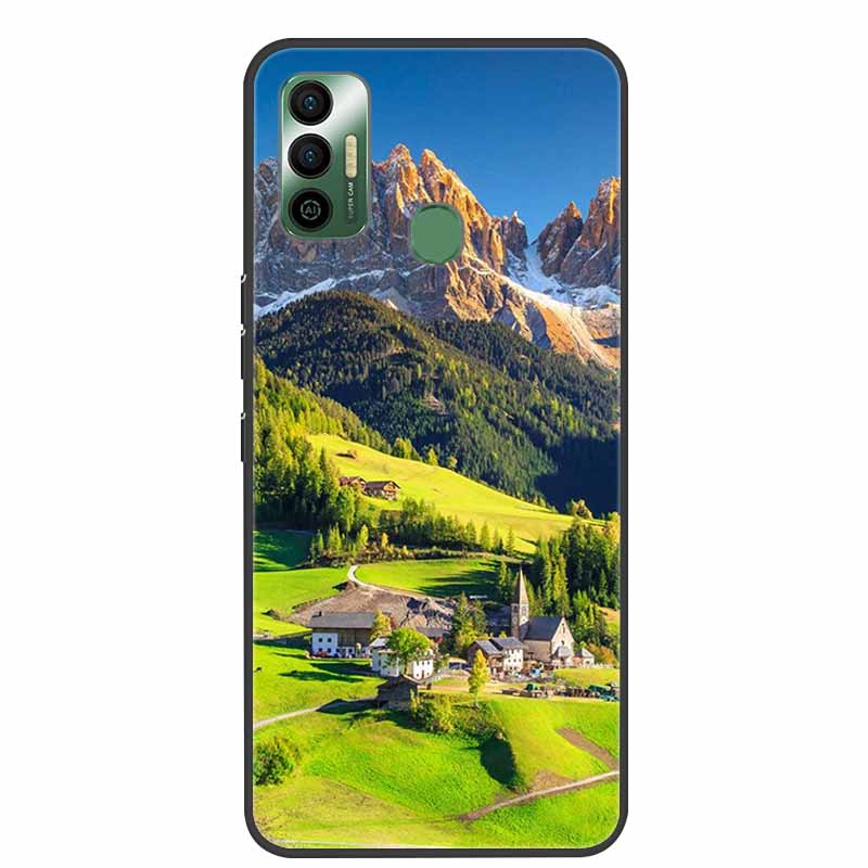 Для Tecno Spark 7 Чехол Роскошный Силиконовый Мягкий ТПУ Чехол для Телефона Для Tecno Spark 7 Pro Spark 7P Spark7 Защитный KF6 Coque Spark 7