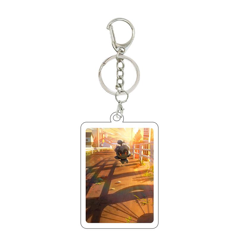 Ptcg Pocket 5cm Anime Fashion Squirtle Bulbasaur Psyduck Cartoon Diy Acrylic Action Keychain Backpack Pendant Accessories Charm