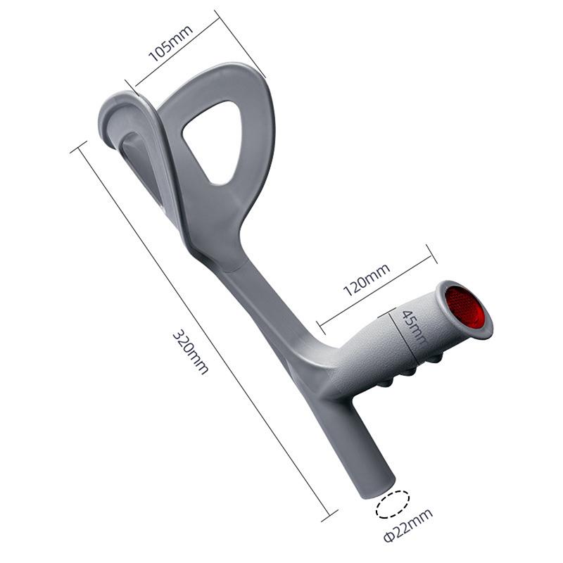1Pcs Elderly Booster Extra Handle Plastic Elbow Brace Elderly Walking Cane Elbow Crutch Plastic Hardware Accessories Health