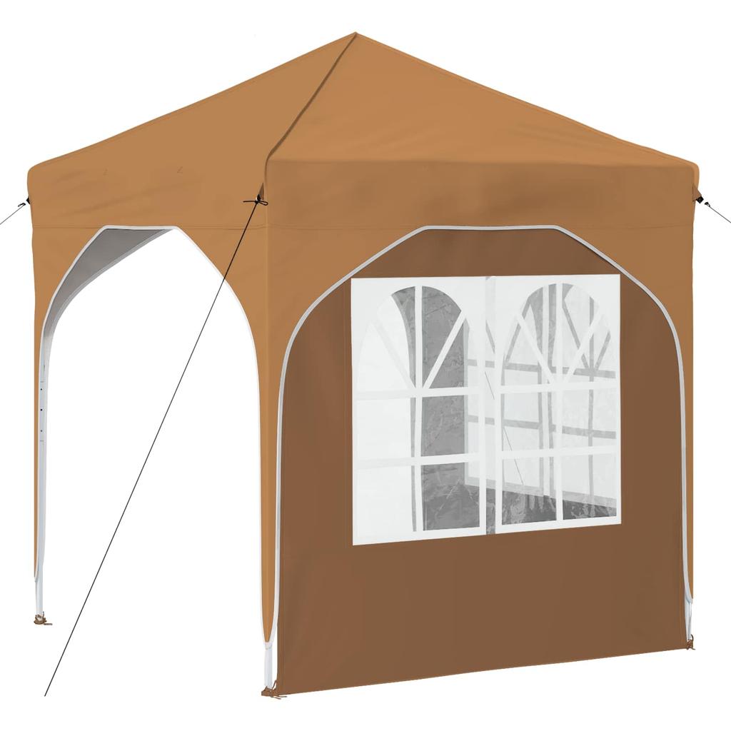 Pop Up Party Tent 192 X 192 X 245 Cm Beige