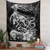 VIKAMA Cthulhu Style Twisted Roots Tapestry Dark Abstract Art Wall Hanging for Bedroom Gaming Room Gothic Decor