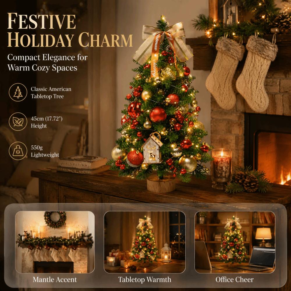 Miniature Christmas Tree Simulated Simulated Plants Noel Mini Christmas Tree Office Decoration