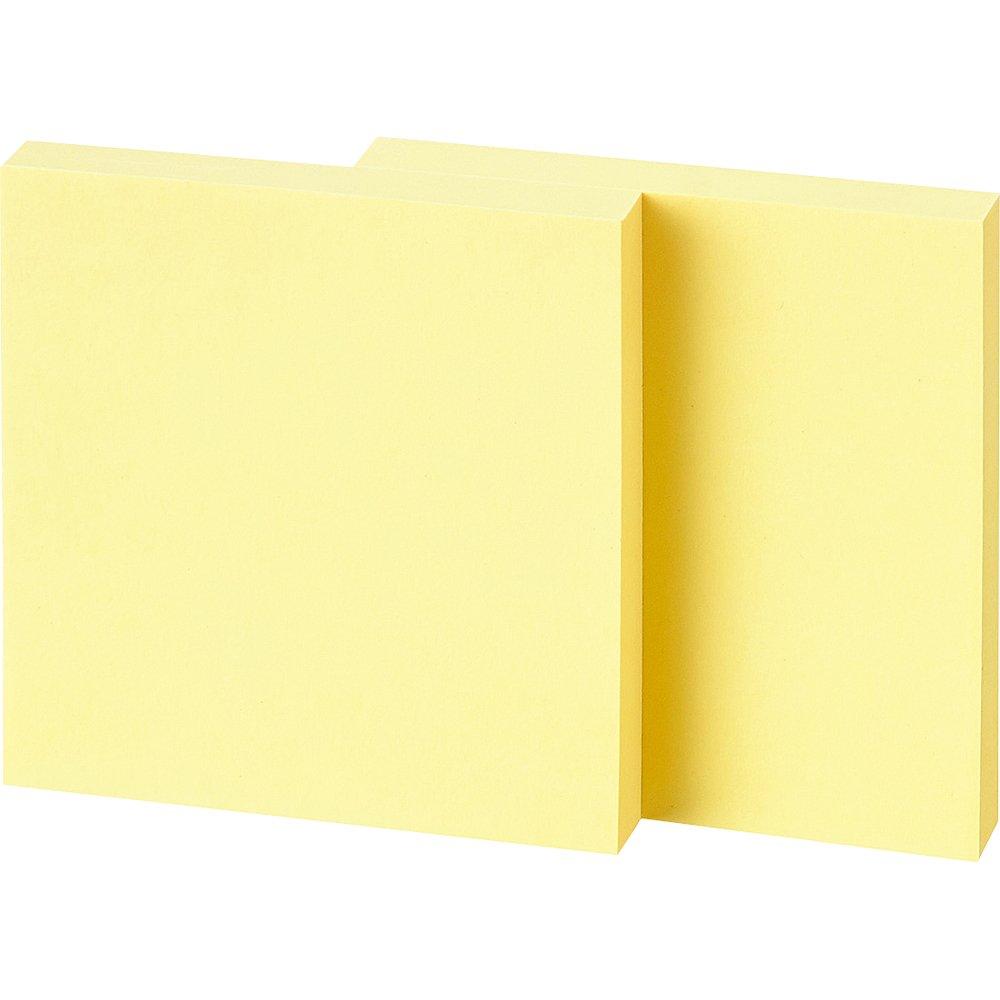 KOKUYO Sticky Super Value 75mm x 100 sheets x 10 Notes, Pack, K2, 75mm, packs, Yellow, K2ME-7575Y