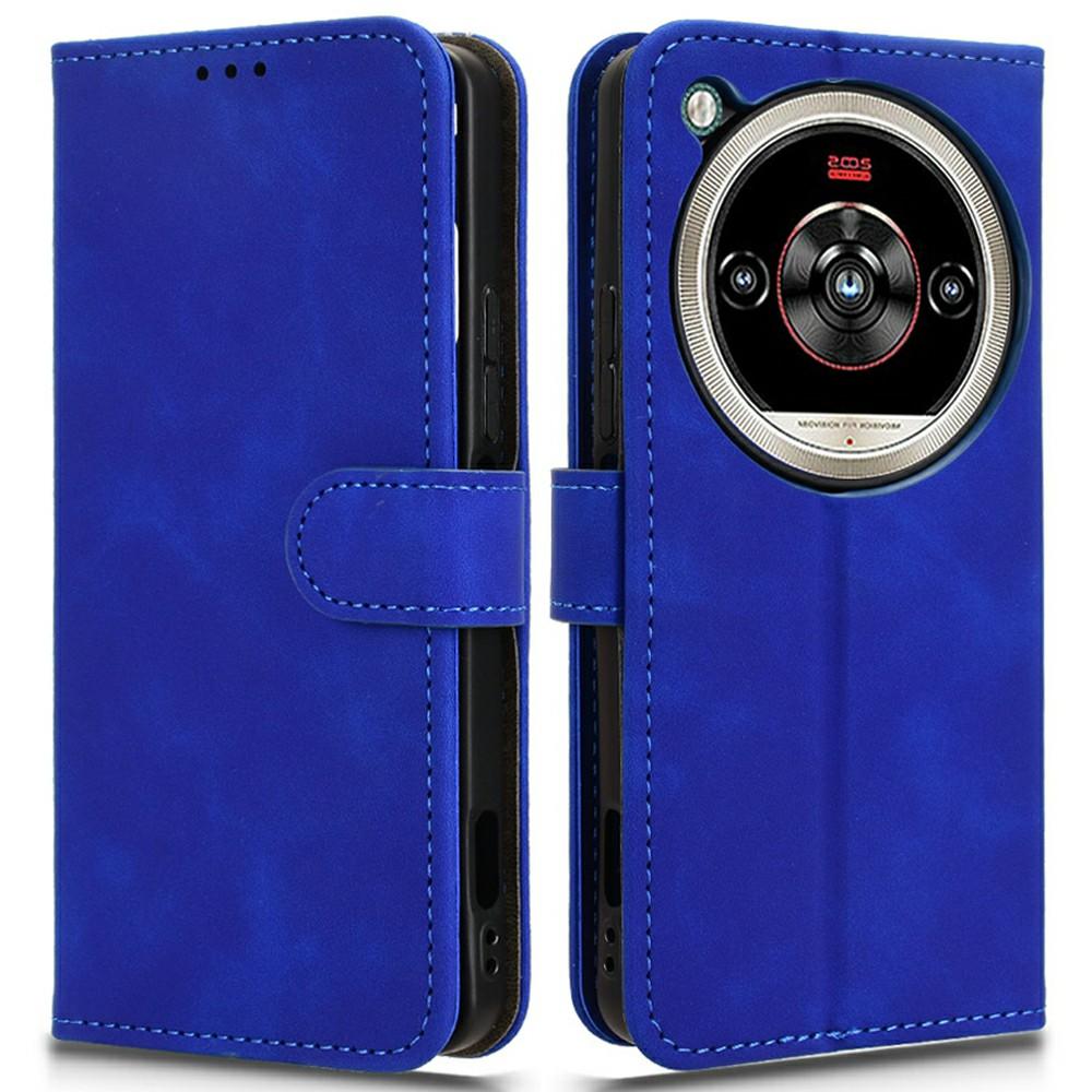 For ZTE nubia Focus 2 Ultra 5G Leather Case Skin Feel Anti Drop Wallet Stand Flip Phone Cover