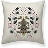 Housse de coussin - bl belum - laponia 24 - 50x50 cm - 100% coton - blanc