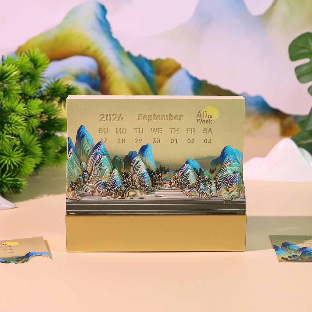 3D Memo Pad Custom Desk Calendar Note Pad Paper Bookmark Stationery Sticky Note Desk Decoration Christmas Birthday Gift for Kids