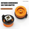 Outdoor Camping Stove Burner Adaptor Split Type Furnace Converter Connector Gas Cartridge Tank Cylinder Adapter Camp Supplies