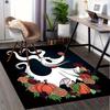 Office Rug Ghost Dog, Halloween Theme 3D Printed Anti-Slip Rug-Machine Washable for Living Room