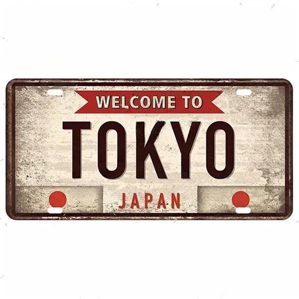 Vintage Berlin Madrid New York Paris Country City Stil Platte Metallschild Plakette Blechschild Man Cave Bar Club Poster Dekoration