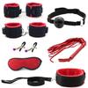 BDSM Bondage Set Erotic Bed Games Adults Handcuffs Ankle Nipple Clamps Whip Spanking Slave Collars SM Kits Sex Toys For Couples