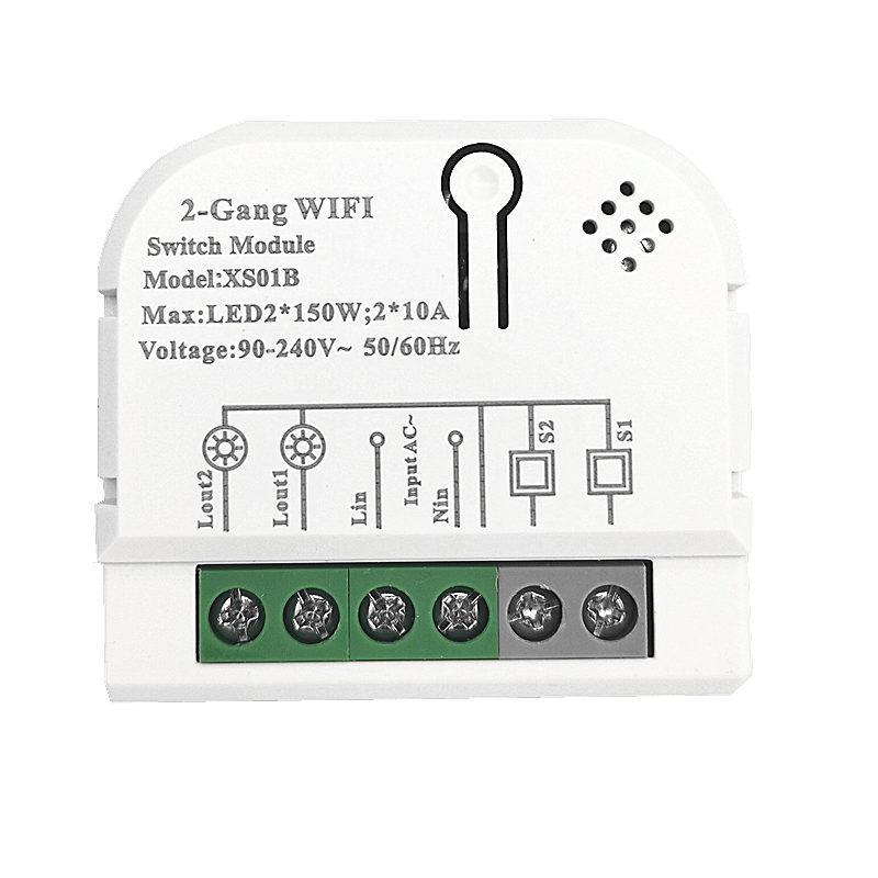 Graffiti Smart WiFi Voice-Controlled 2-Way On/Off Switch XS01B