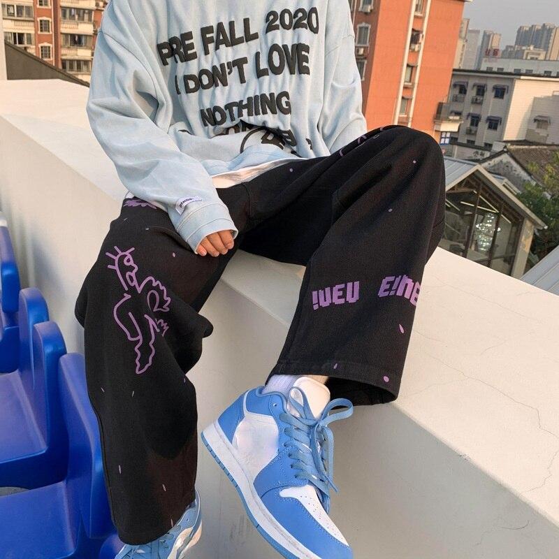 Pantalones de hombre 'S estilo coreano de moda recto suelto ancho -pierna  mopping pantalones Ins Hong Kong Trend Brand Guapos pantalones deportivos  comprar a buen precio — entrega gratuita, reseñas reales con
