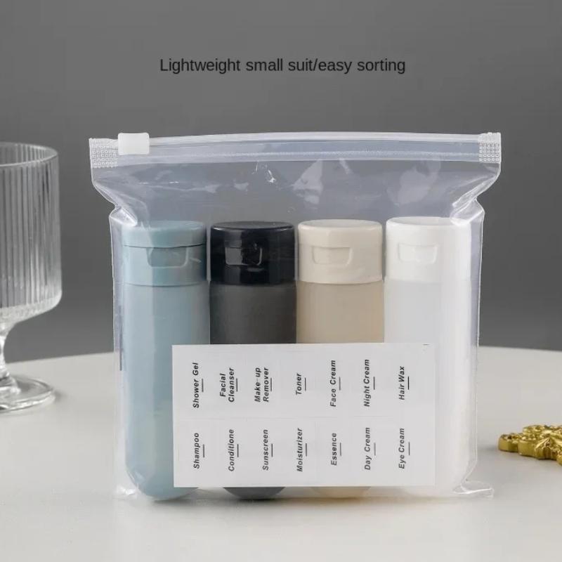 

4 шт. 60 мл Портативные пластиковые тюбики Бутылка для розлива Цилиндрические бутылки для сжатия Дорожная косметическая пустая бутылка для шампуня и геля для душа