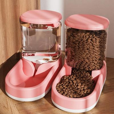 3.8L Large Capacity Pet Feeder Water Modern Design Dispenser Food Grade PP Material Anti Slip Bottom Design for Dog Cat Feeding