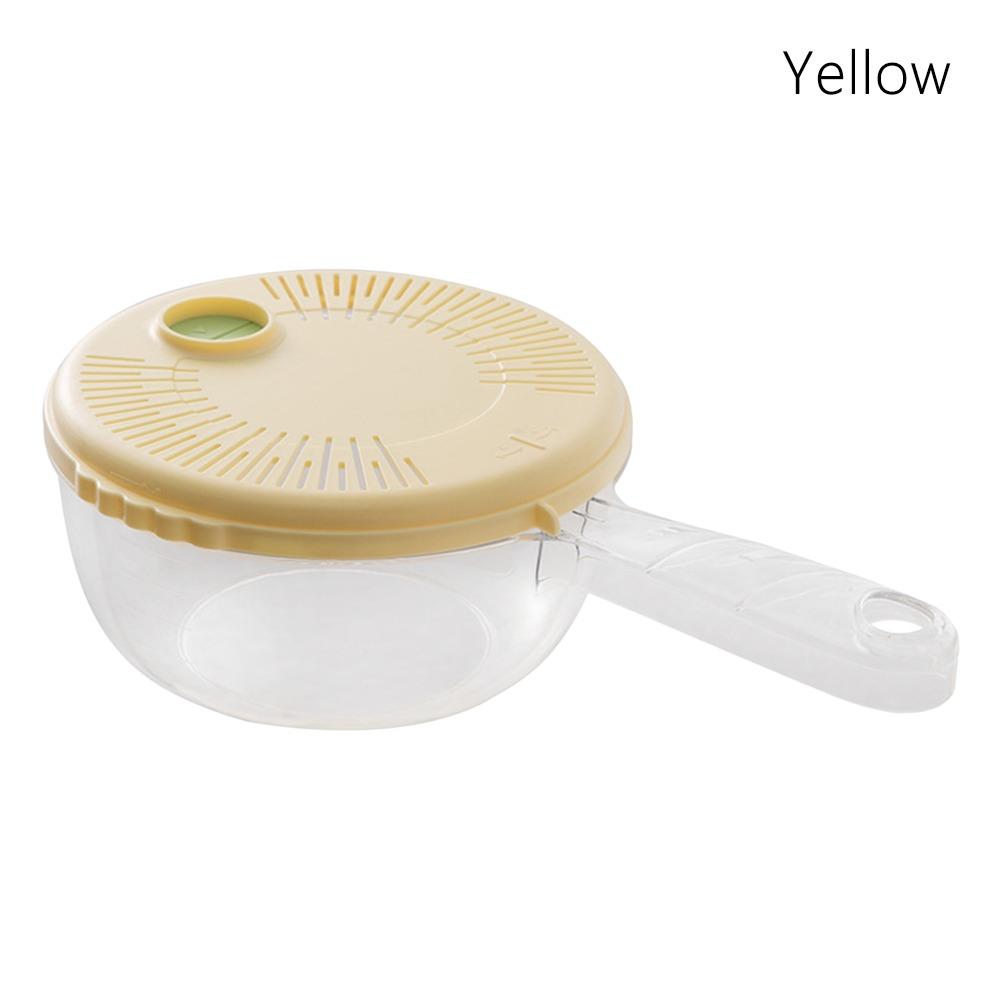 

with Handle Rice Washing Artifact Fine Holes Rice Washing Sieve High Quality Drain Basket жёлтый