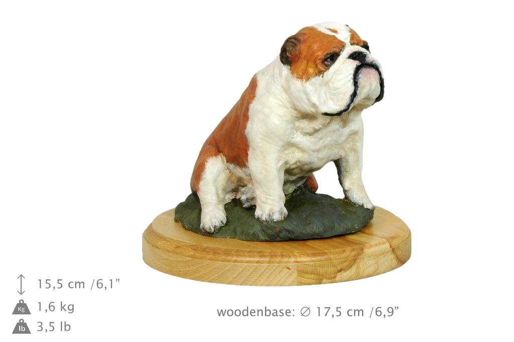 Bulldog - Painted Figurine, Statue, Figure, Made by the Artist, Brand Art-Dog