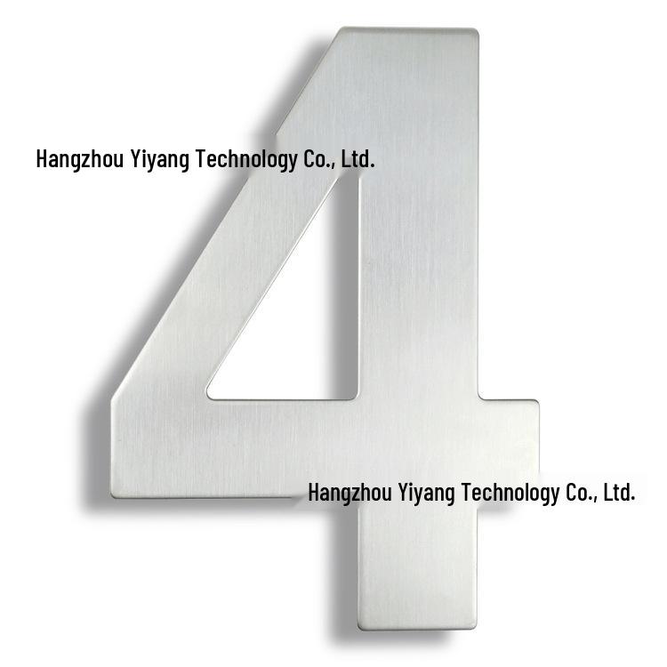 

15CM 3D Stainless Steel Outdoor House Number - 6 Inch