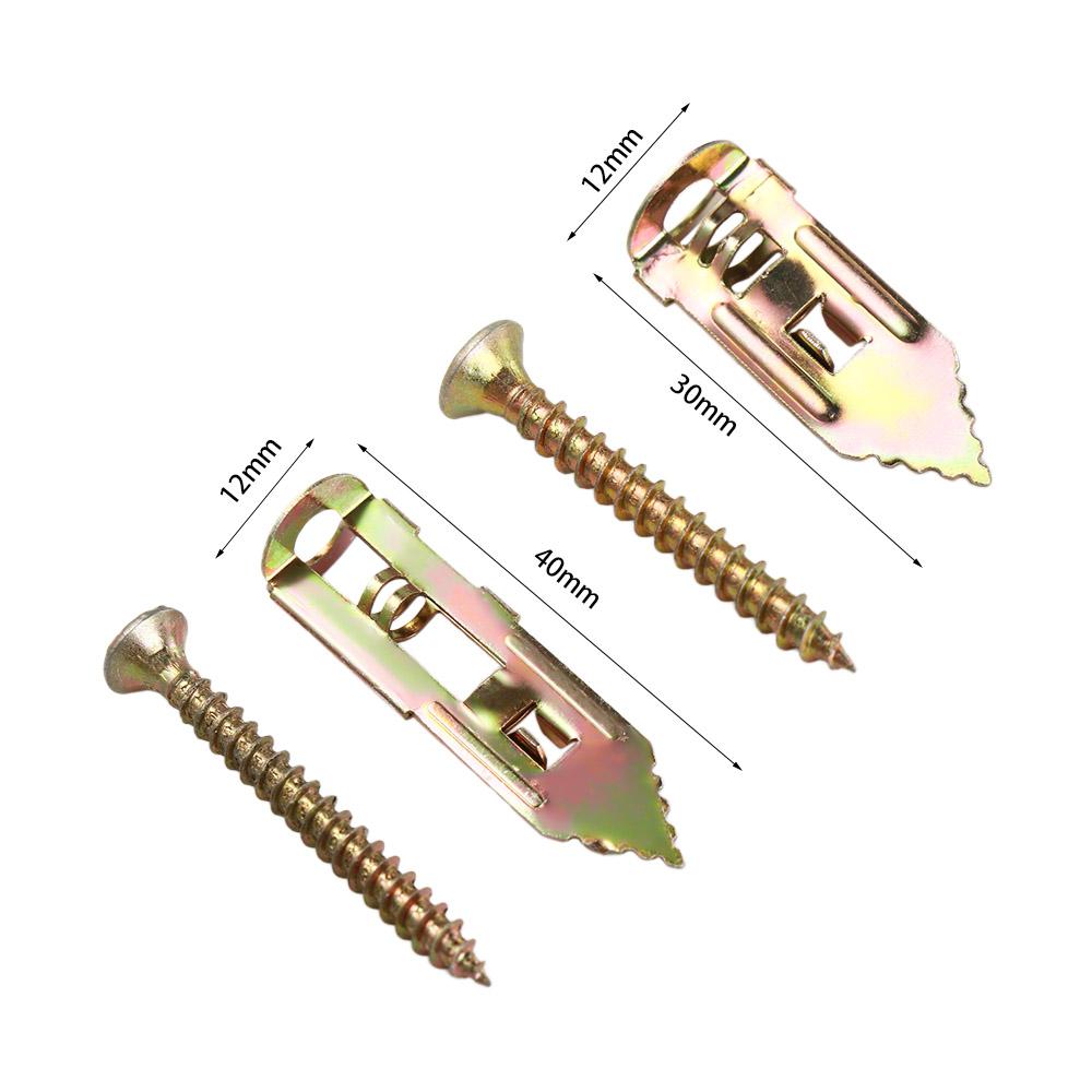 Sada samovrtných šroubů Nástroje pro upevnění hmoždinek Hmoždinky pro sádrokartonové stěny Šrouby Rozpěrné hřebíky