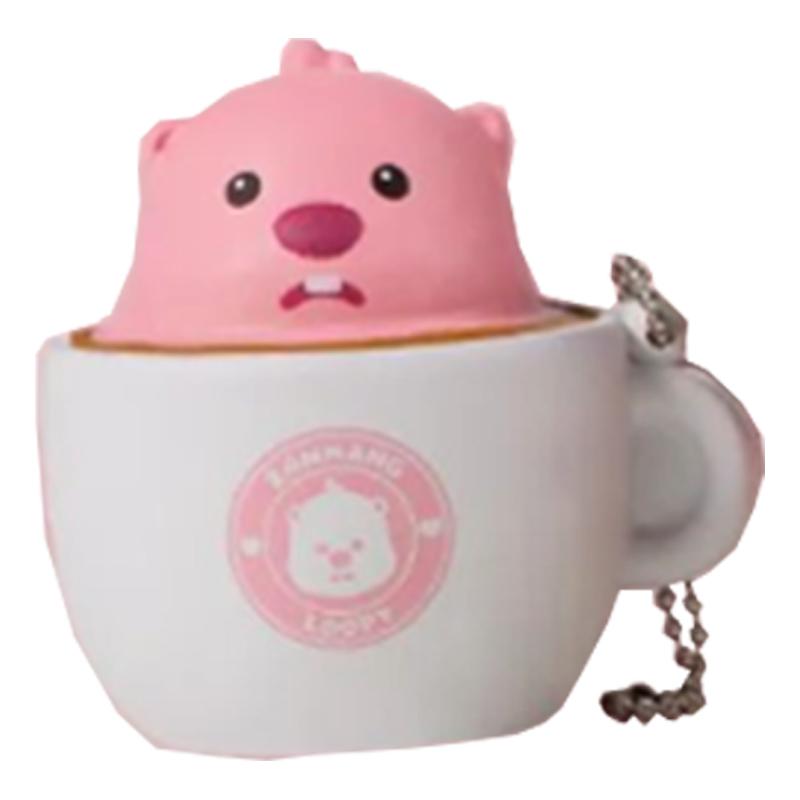 New POP MART Loopy The Beaver ZANMANG LOOPY Zanmang Loopy Anime / Games Pendants PPMT-2311-0021