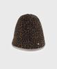 Yunse Hatch Embroidered Beanie (Leopard)