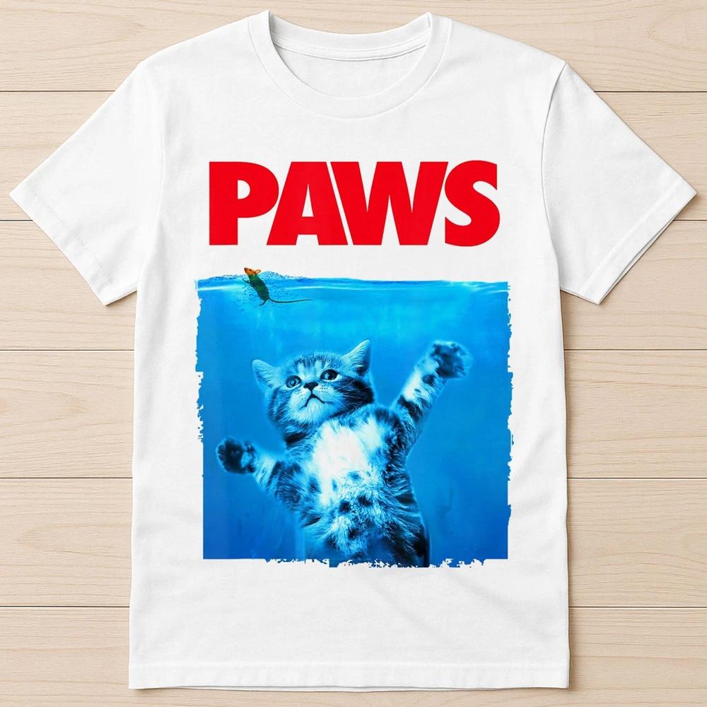 Paws Cat and Mouse Top Cute Cat Lover Parody Best Seller Gift Tee T Shirt G1138 S