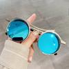 Men'S Fashion Round Punk Sunglasses Steampunk Eyewear Women'S Vintage Luxury Retro Style Uv400 Protection Beach Sunglasses