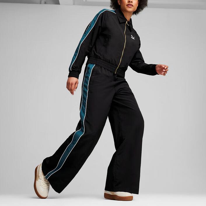 Puma Fashionable Woven Long Sleeve Jacket Women Jackets Black 629113-01