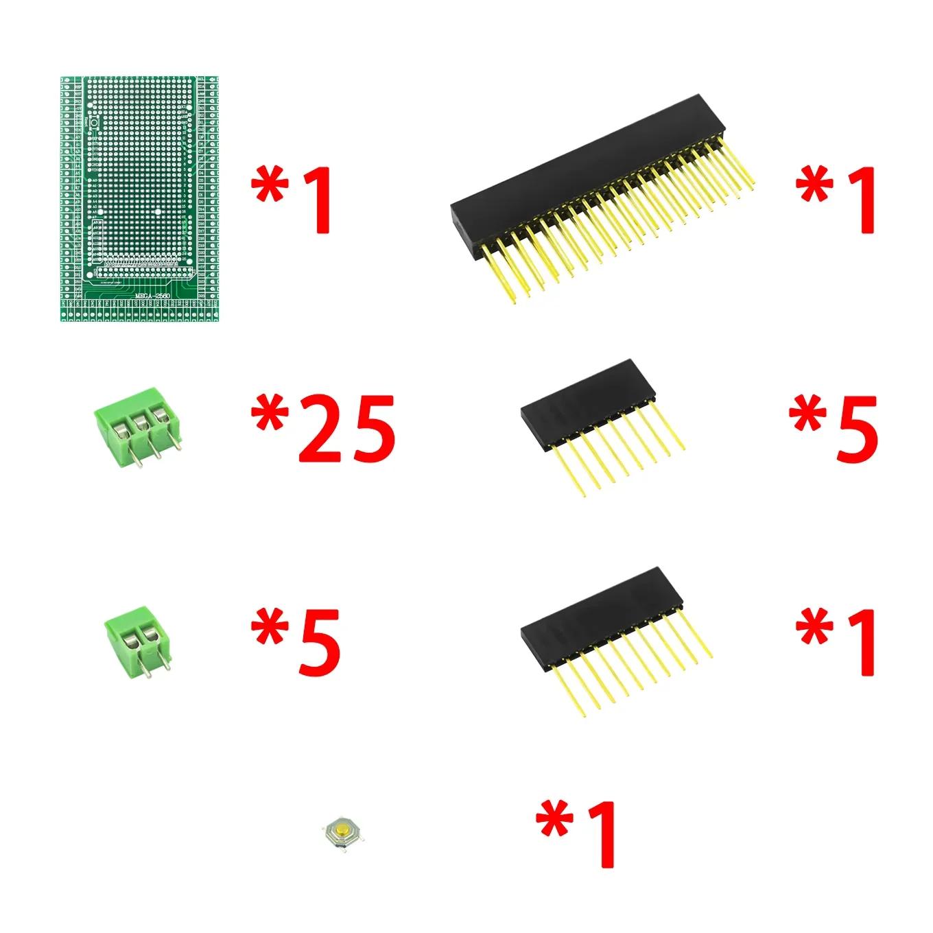 

1 комплект плати розширення терміналу, що підходить для UNO R3 UNO MEGA-2560 Набір електронних компонентів своїми руками хакі