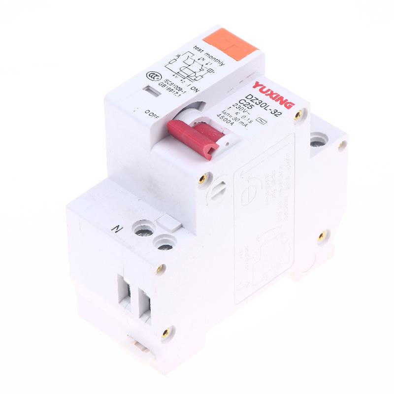 DZ30LE Residual Current Circuit Breaker 230V 1P+N Residual Circuit Breaker With Over And Short Current Leakage Protection RCBO M